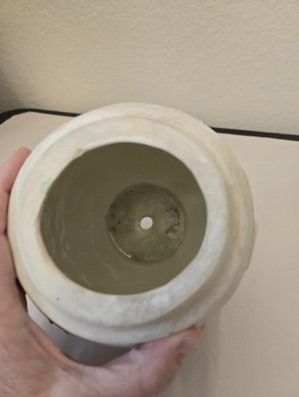 Southwestern Ceramic Vase Carved Pueblo Village Landscape Scene Matte Texture